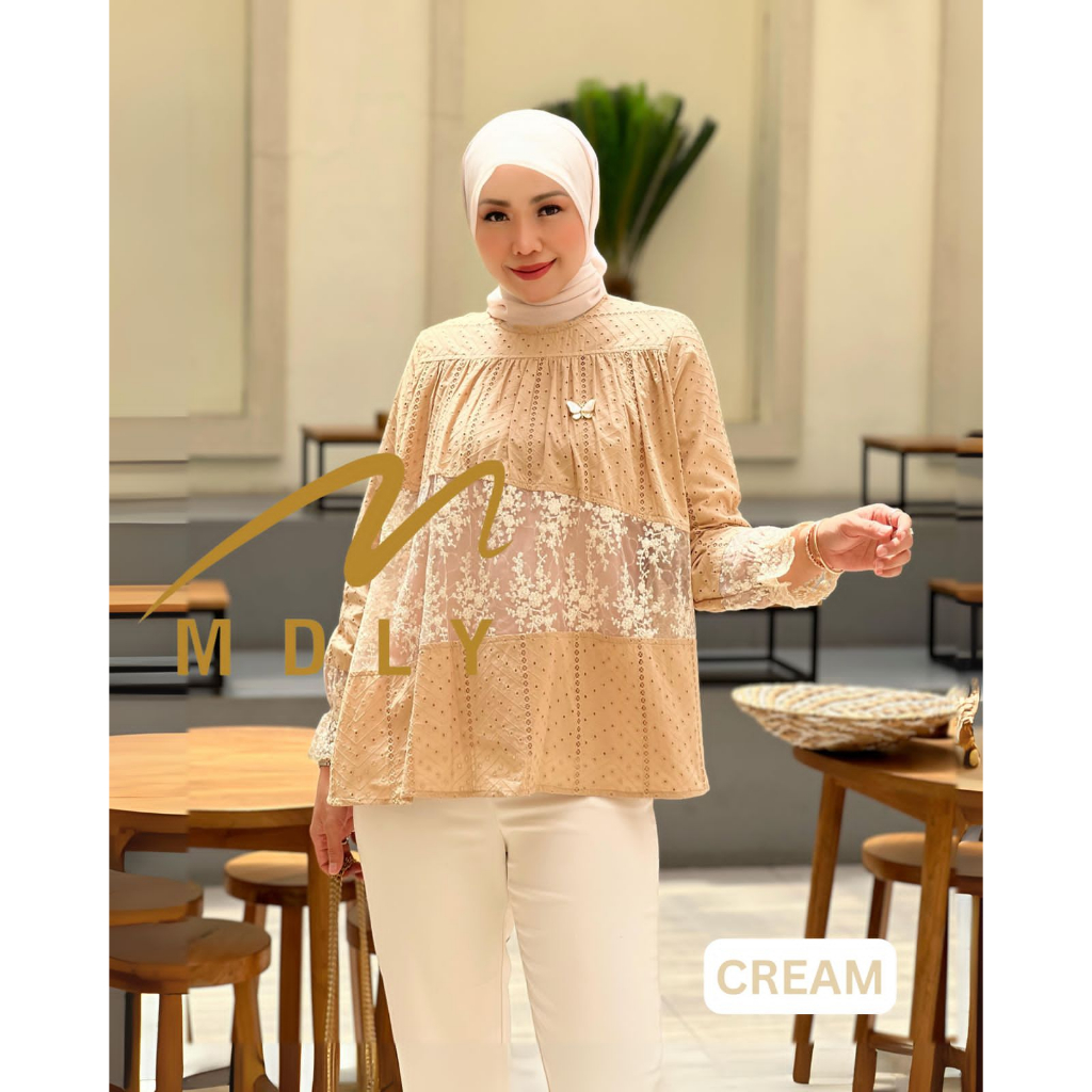 107-5 - Namia Blouse By MDLY - Embroidery Cotton
