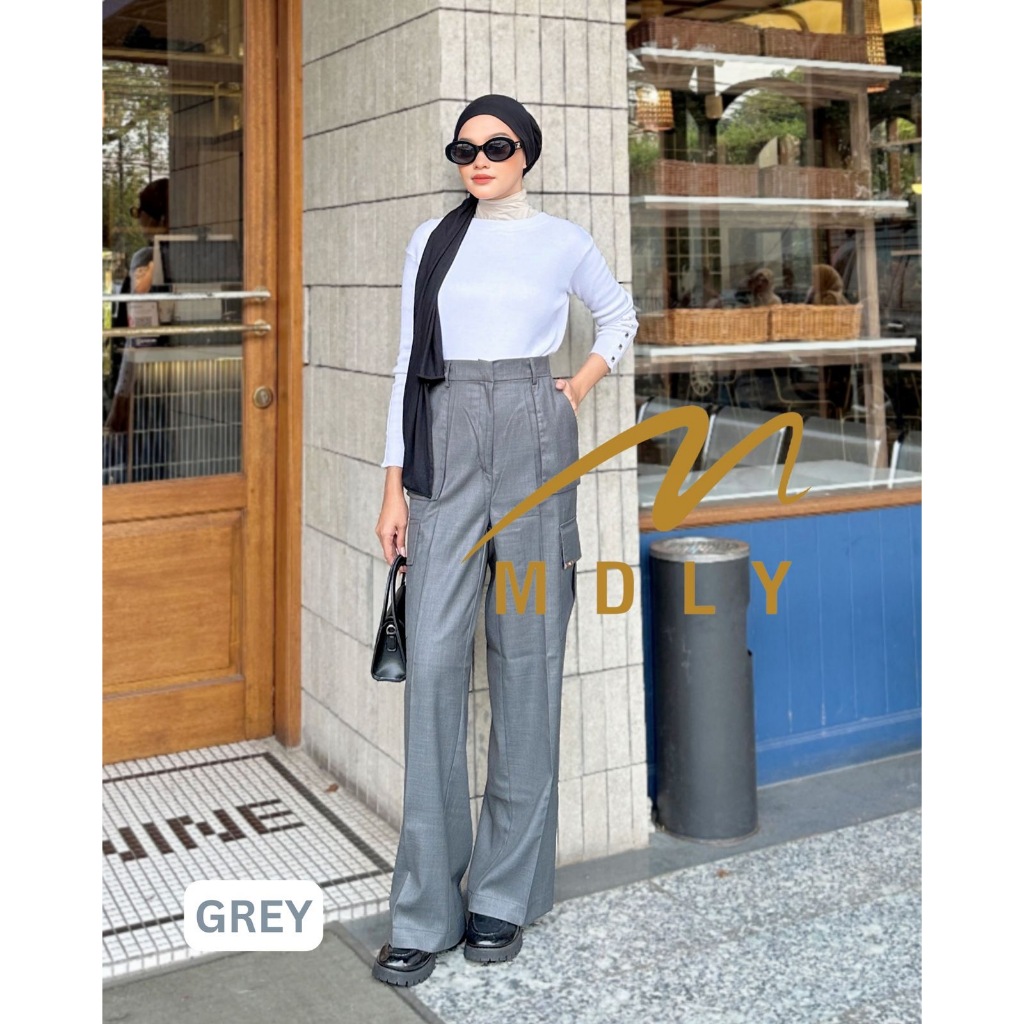 M174-5 MDLY Celana panjang wanita kargo Kana Cargo Pants by Mdly