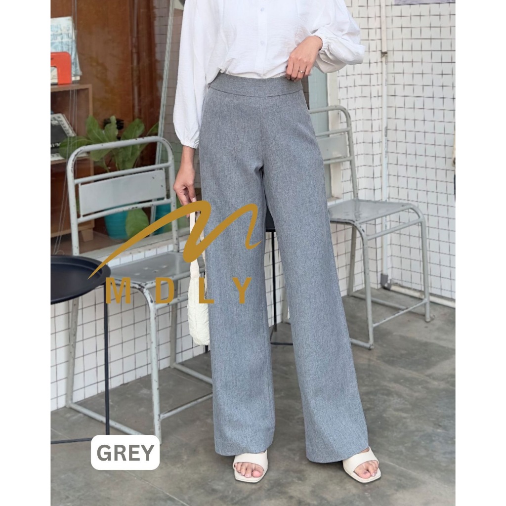 M178-5 MDLY Celana panjang kain wanita Seera Pants by Mdly