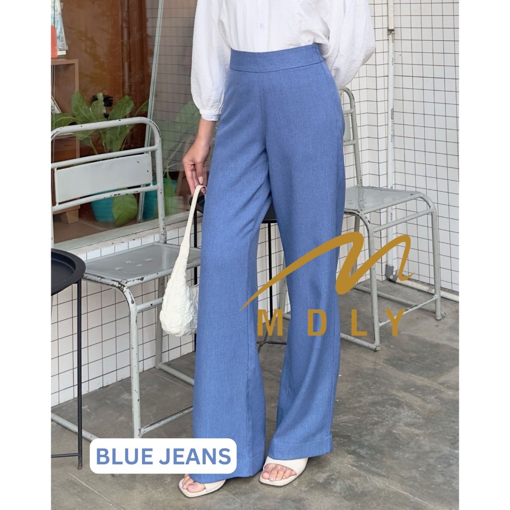 M178-5 MDLY Celana panjang kain wanita Seera Pants by Mdly