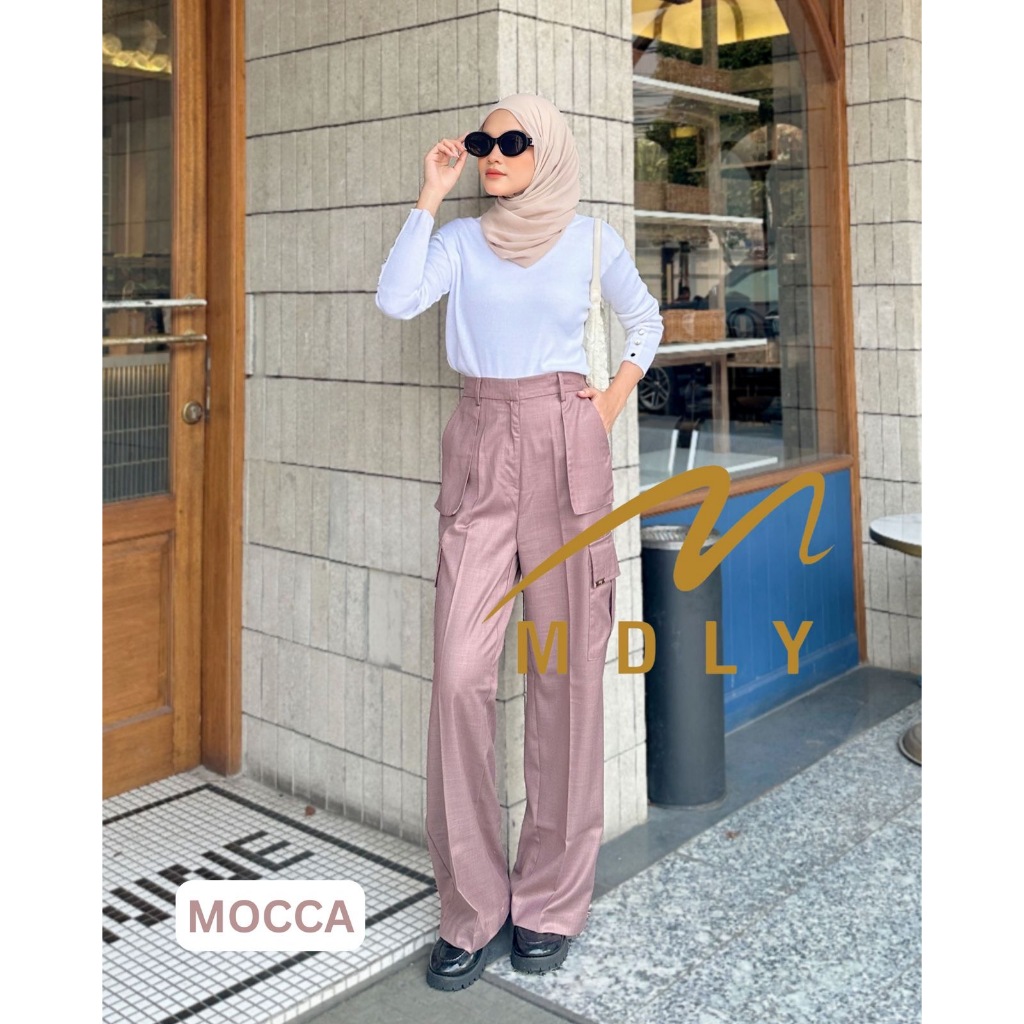 M174-5 MDLY Celana panjang wanita kargo Kana Cargo Pants by Mdly