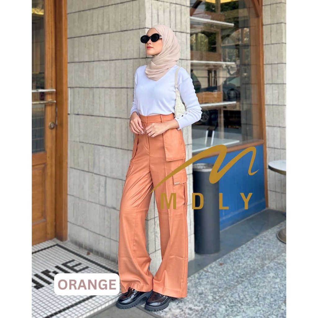 M174-5 MDLY Celana panjang wanita kargo Kana Cargo Pants by Mdly