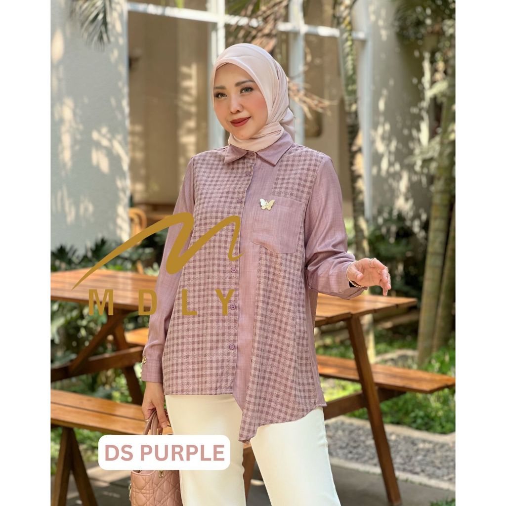 M 135-5 MDLY Baju kemeja atasan wanita Neisya Shirt by Mdly