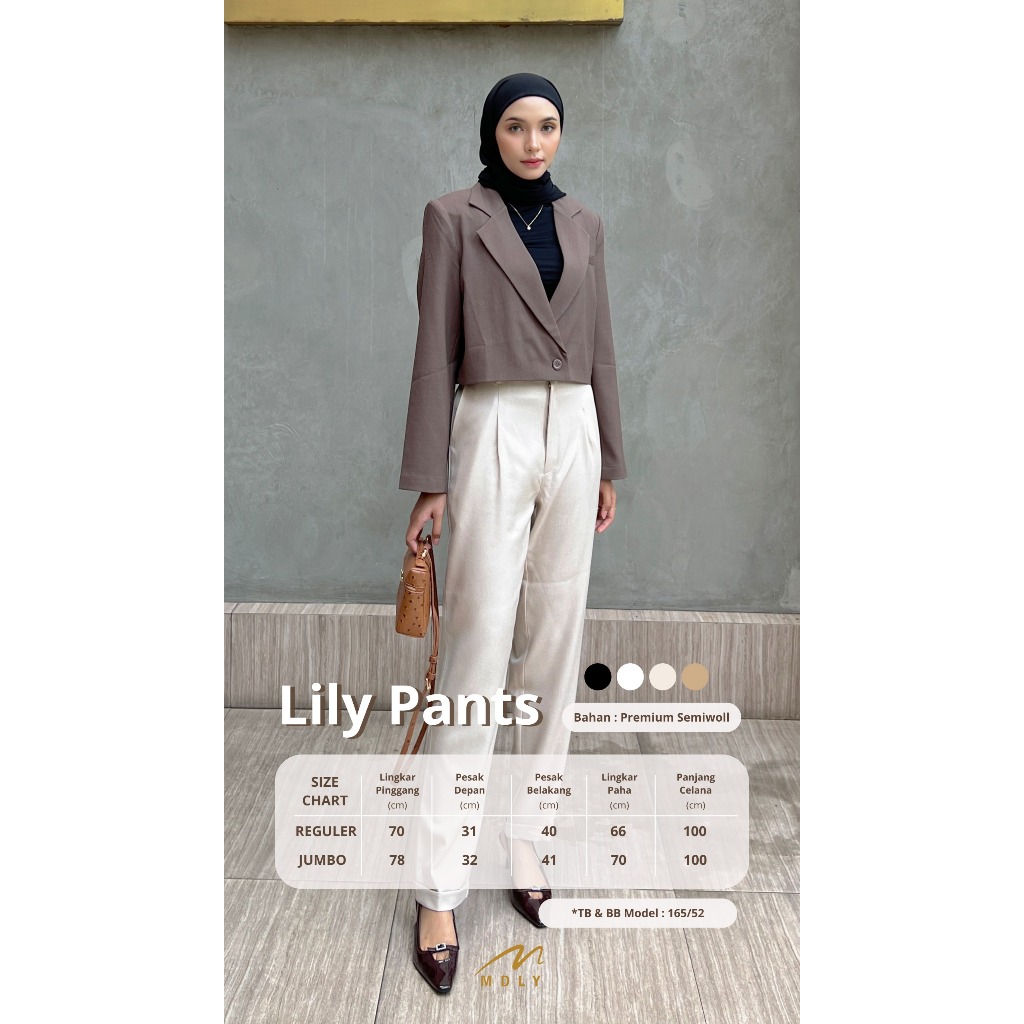 Lily Pants by Mdly Celana panjang wanita casual