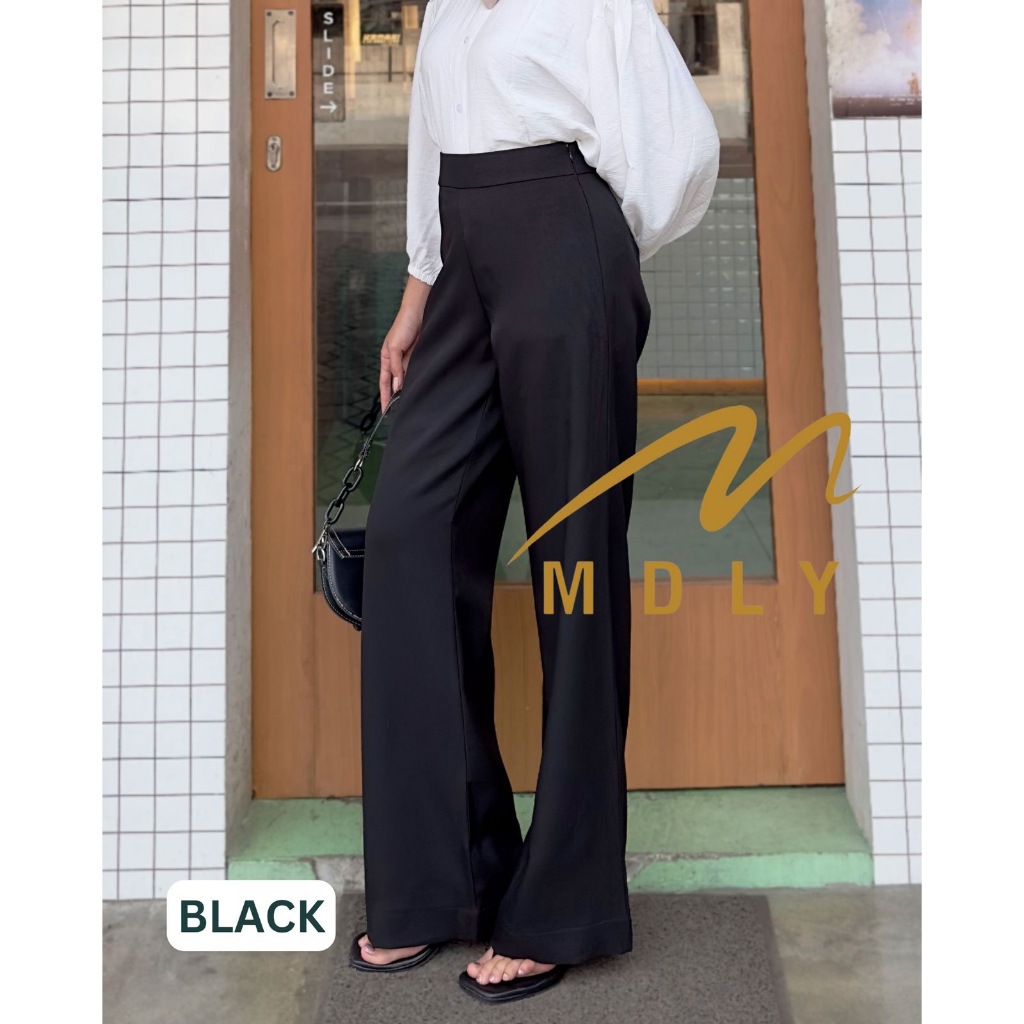 M178-5 MDLY Celana panjang kain wanita Seera Pants by Mdly