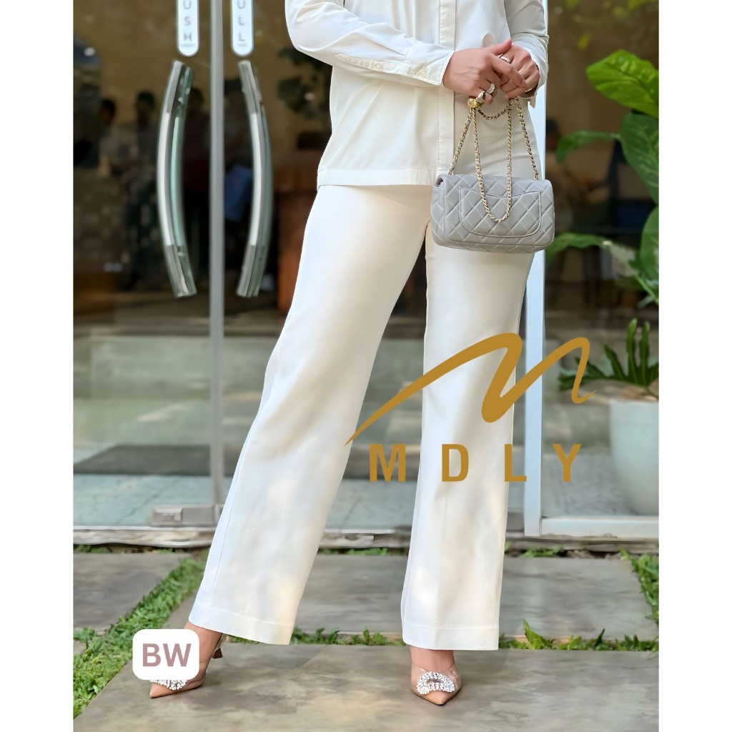 M178-5 MDLY Celana panjang kain wanita Seera Pants by Mdly