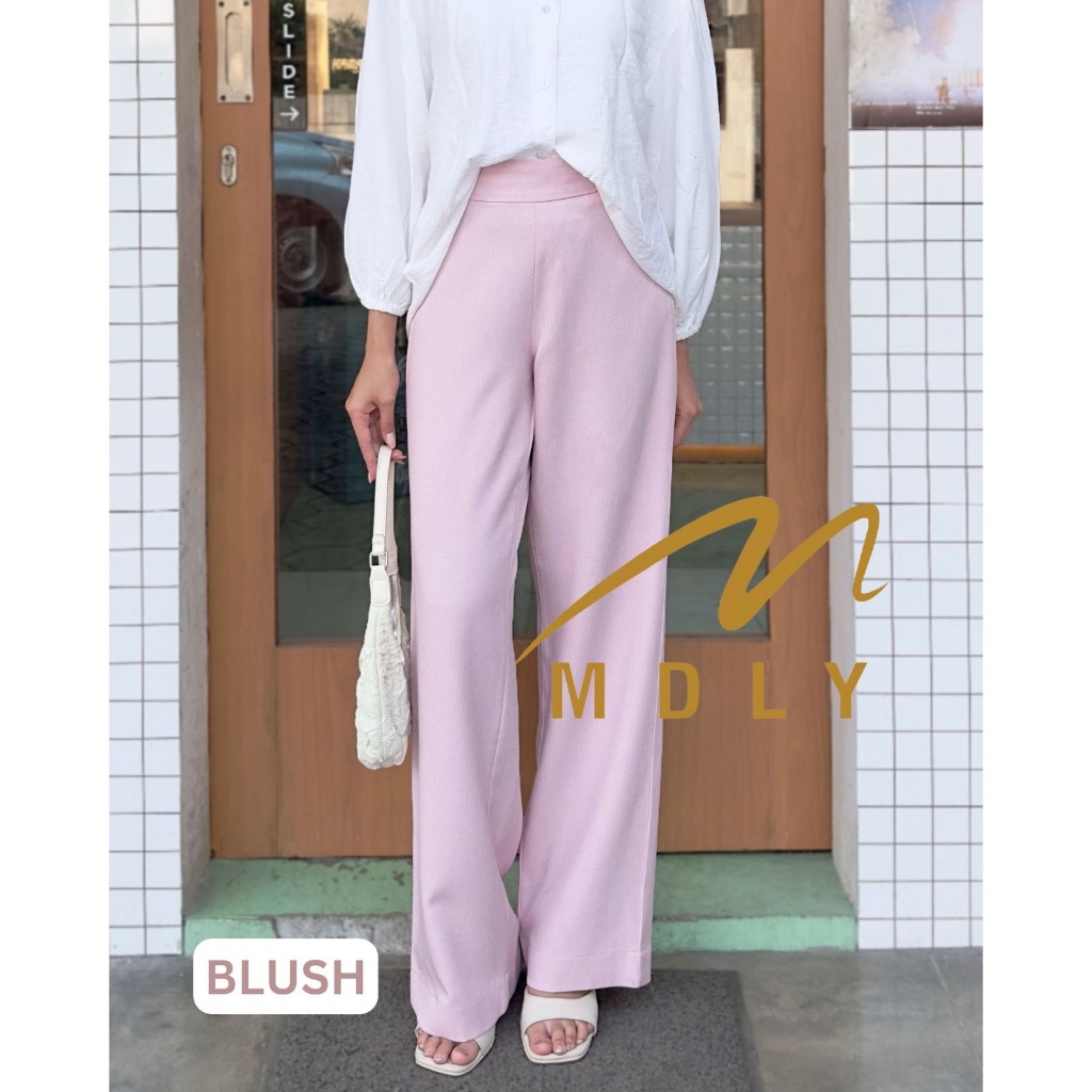 M178-5 MDLY Celana panjang kain wanita Seera Pants by Mdly