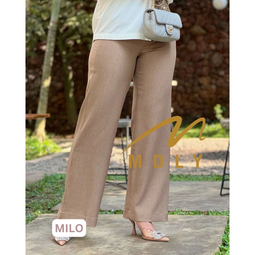 M178-5 MDLY Celana panjang kain wanita Seera Pants by Mdly