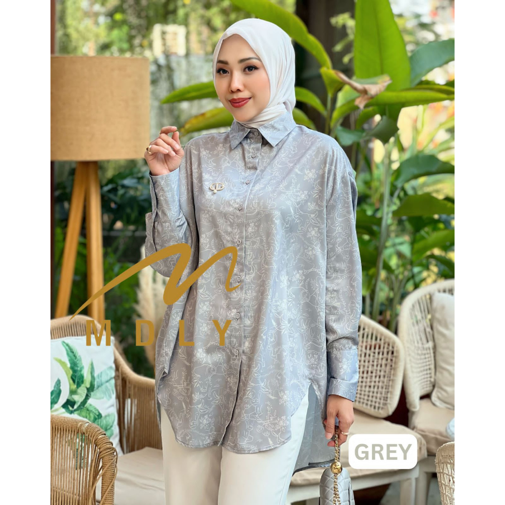 M64-5 - Toile De Jouy Monogram Shirt - mdly exclusive printing - by MDLY