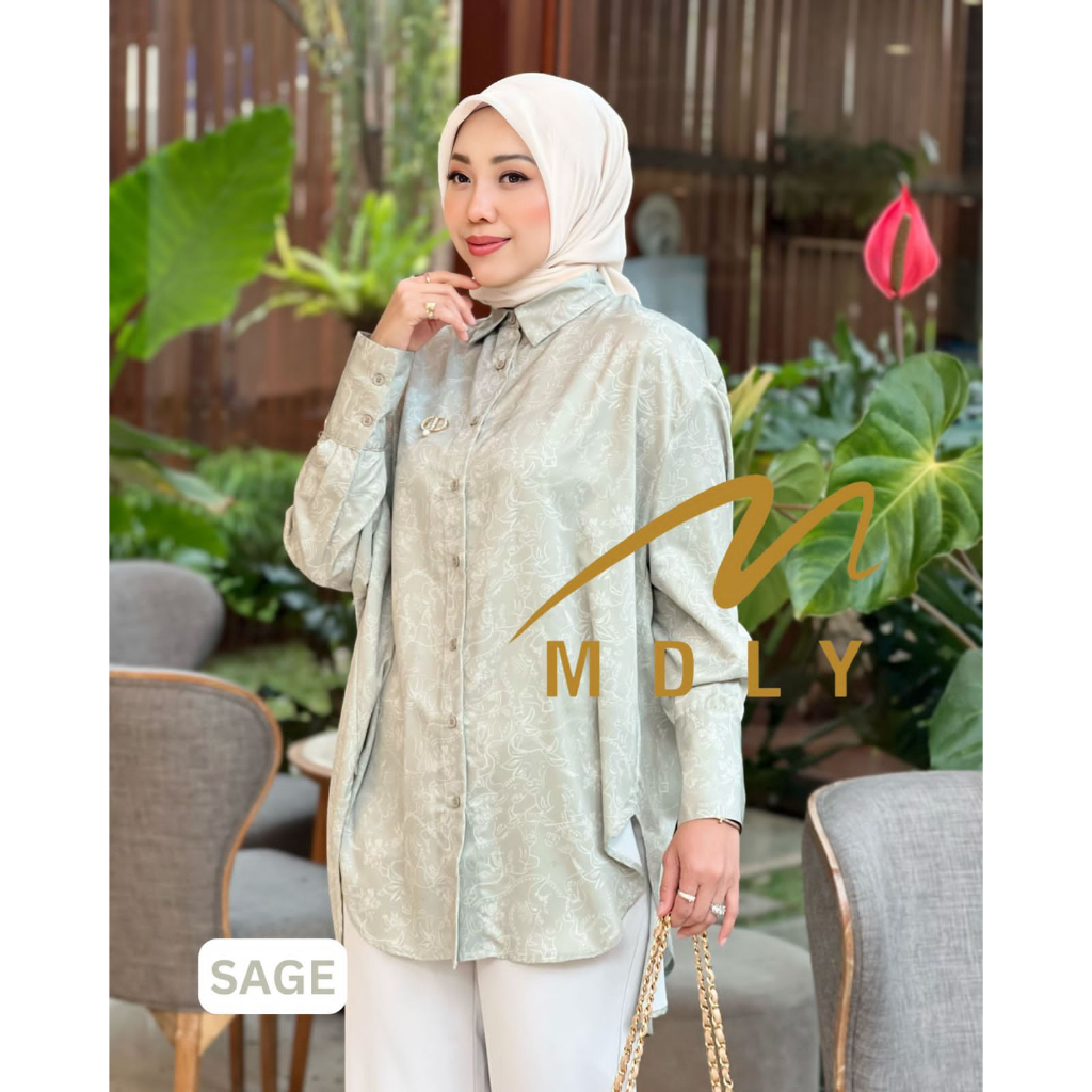 M64-5 - Toile De Jouy Monogram Shirt - mdly exclusive printing - by MDLY