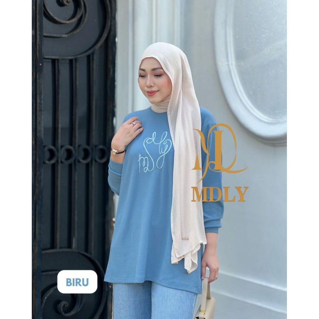 Atasan Wanita Kekinian/Atasan Sweater Elegan Korean Style/Ayda Sweater by MDLY