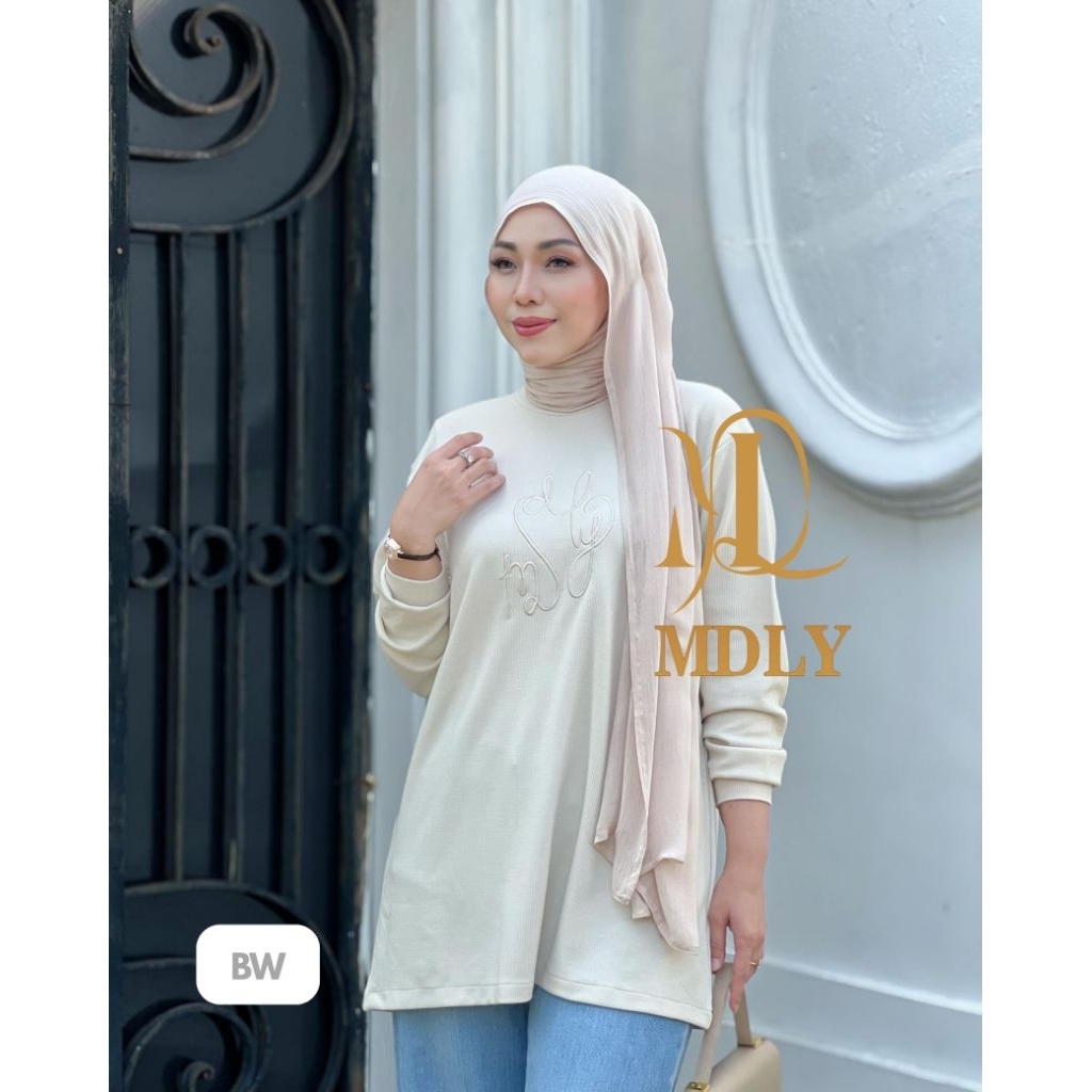 Atasan Wanita Kekinian/Atasan Sweater Elegan Korean Style/Ayda Sweater by MDLY