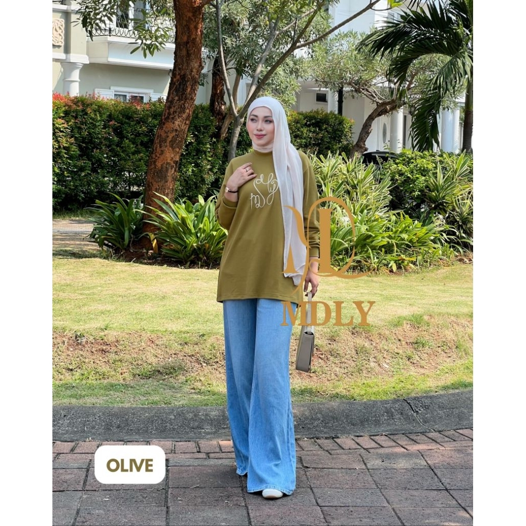 Atasan Wanita Kekinian/Atasan Sweater Elegan Korean Style/Ayda Sweater by MDLY