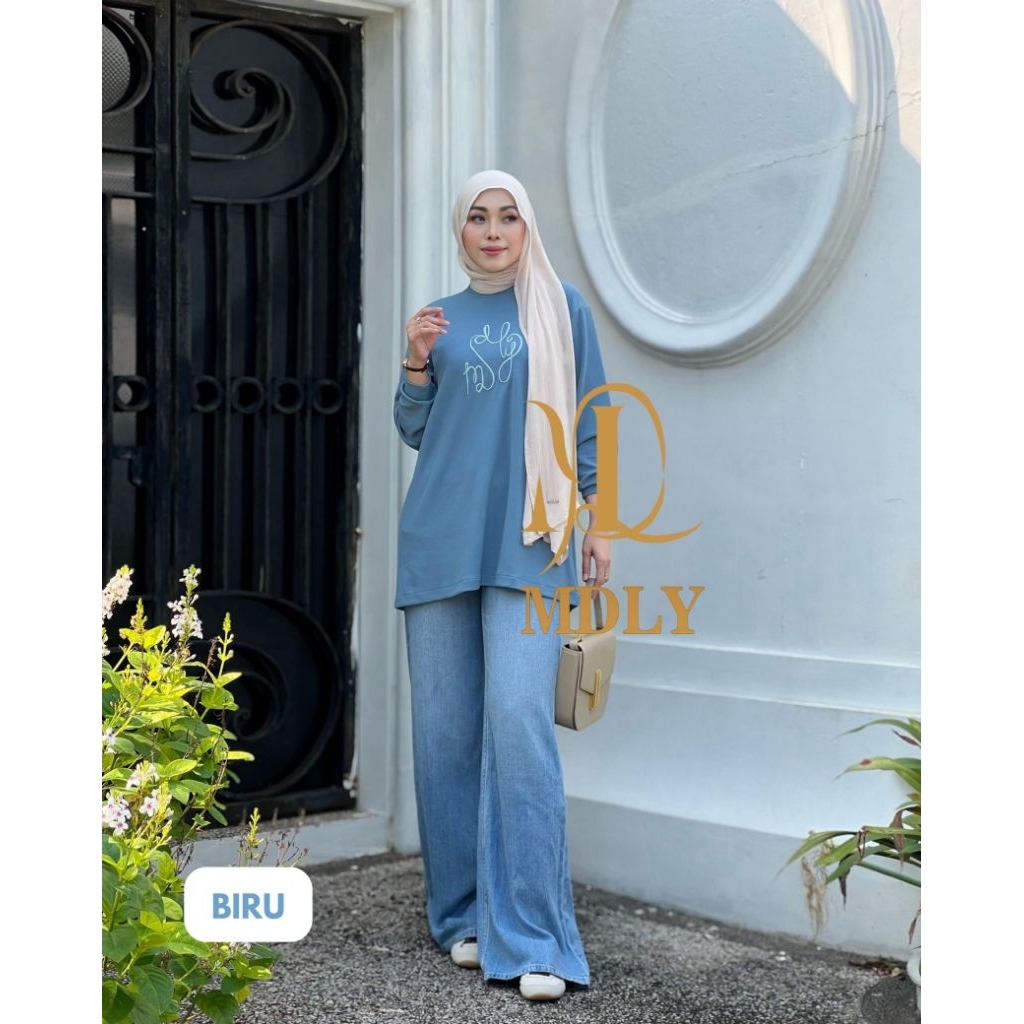 Atasan Wanita Kekinian/Atasan Sweater Elegan Korean Style/Ayda Sweater by MDLY