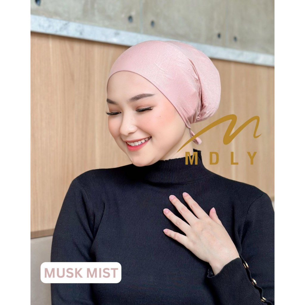 MDLY Ciput Hijab Inner Jillbab/Ciput Tali bahan Nyaman Adem/Awra Ciput Tali by MDLY
