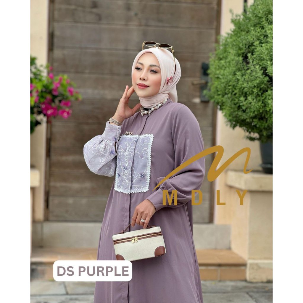 Haura Dress by MDLY Baju Gamis Wanita Muslim Baju Busana Dress