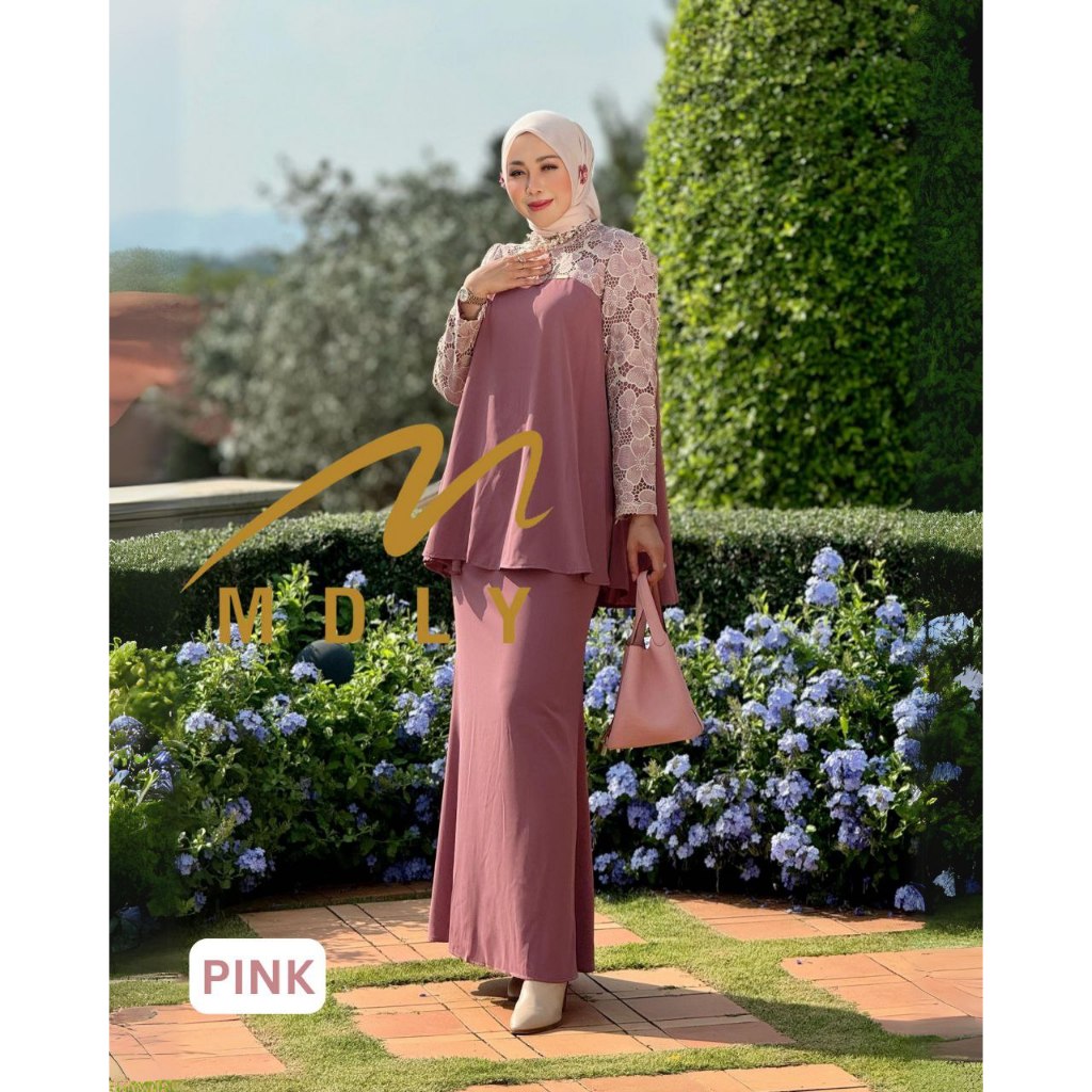 Merie Set by MDLY Baju Setelan Wanita Muslim One Set Atasan Dan Bawahan Rok