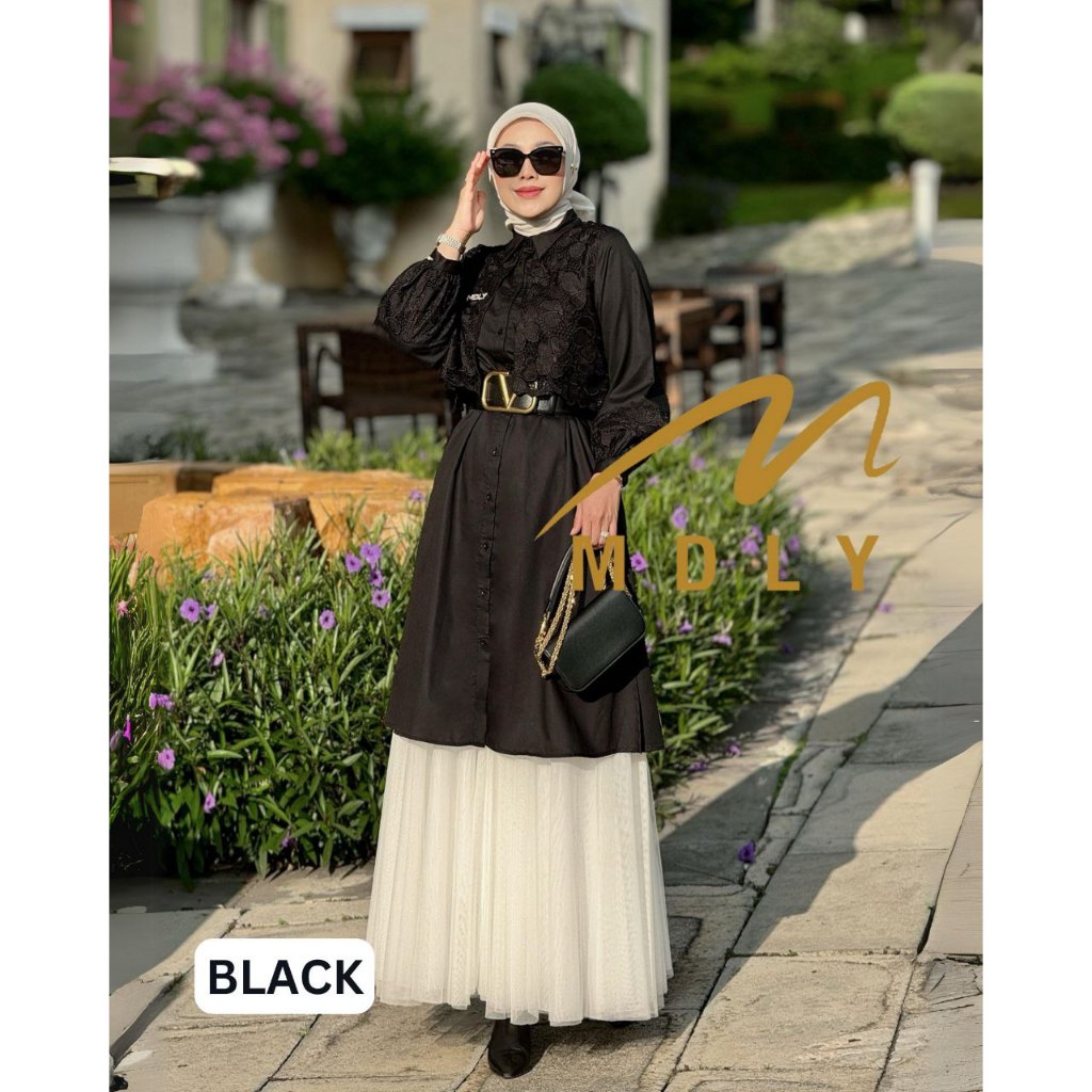 MDLY Baju Tunik atasan wanita/Long Tunik Premium with Exclusive Brocade/Windy Tunic series I by MDLY