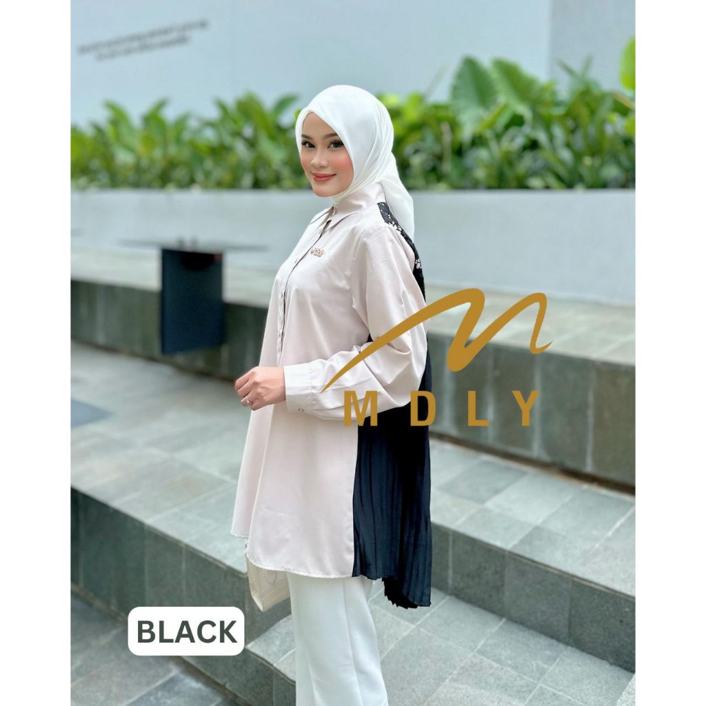 MDLY Baju kemeja atasan wanita/Kemeja Casual Semi Formal/Marzue Shirt Series I by MDLY