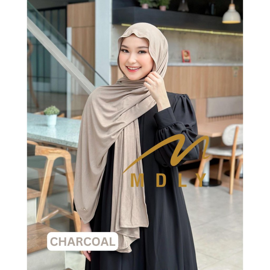 MDLY Hijab Pashmina Jilbab/Pashmina Rayon Polos Elegan/Pashmina Premium/Awra Pashmina by MDLY