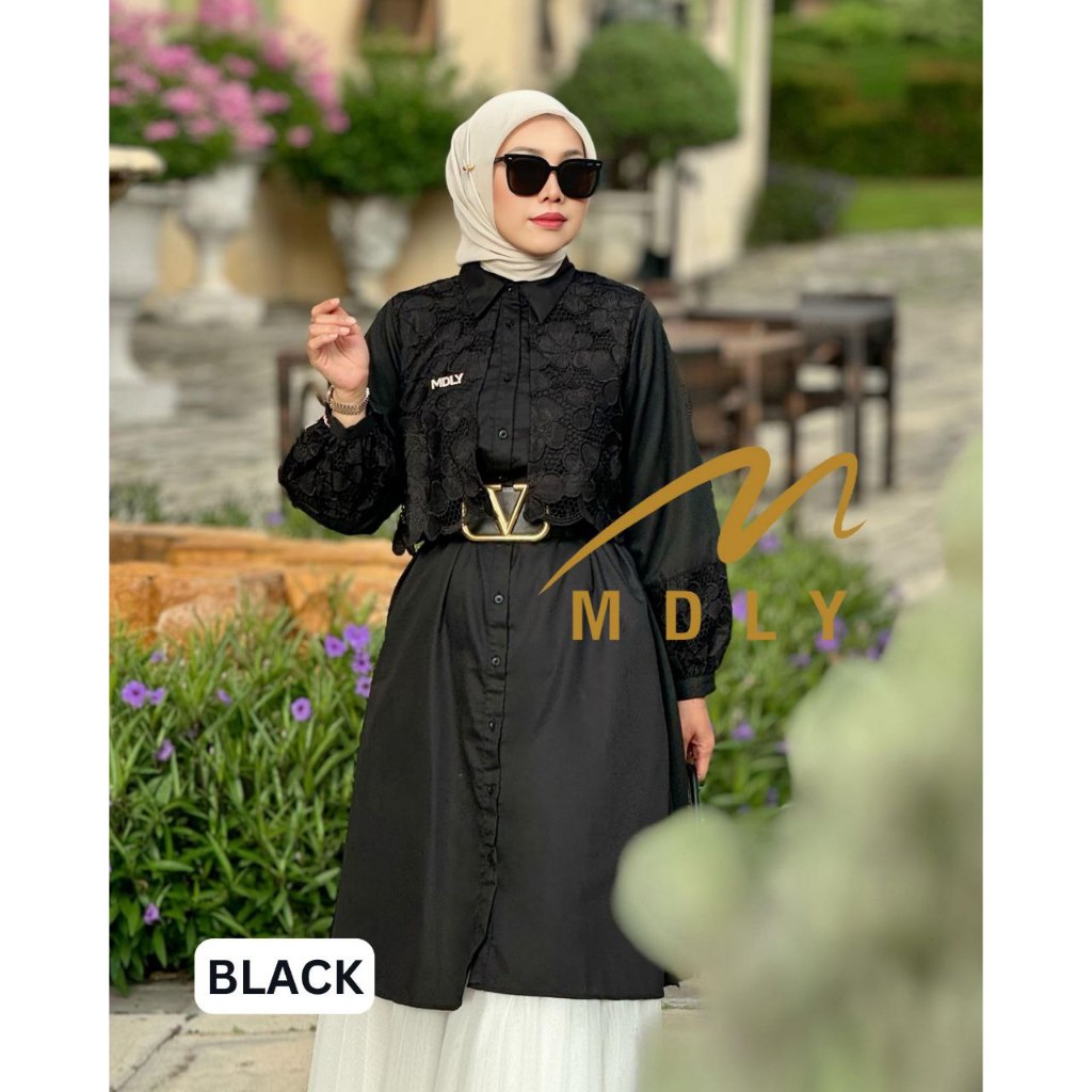 MDLY Baju Tunik atasan wanita/Long Tunik Premium with Exclusive Brocade/Windy Tunic series I by MDLY