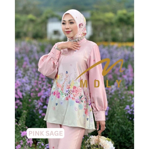 Image of MDLY Baju setelan wanita/One Set Celana/Setelan Premium Signature Print/Amanea Signature Set by MDLY