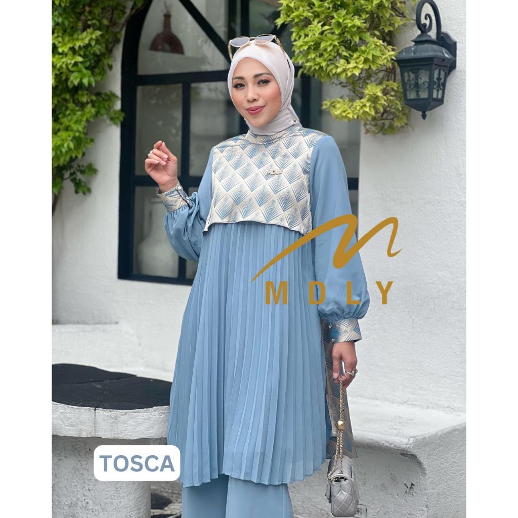 MDLY Baju Setelan Muslim Wanita/One Set Celana/Setelan Celana Premium Elegan Mewah/Elief Set by MDLY