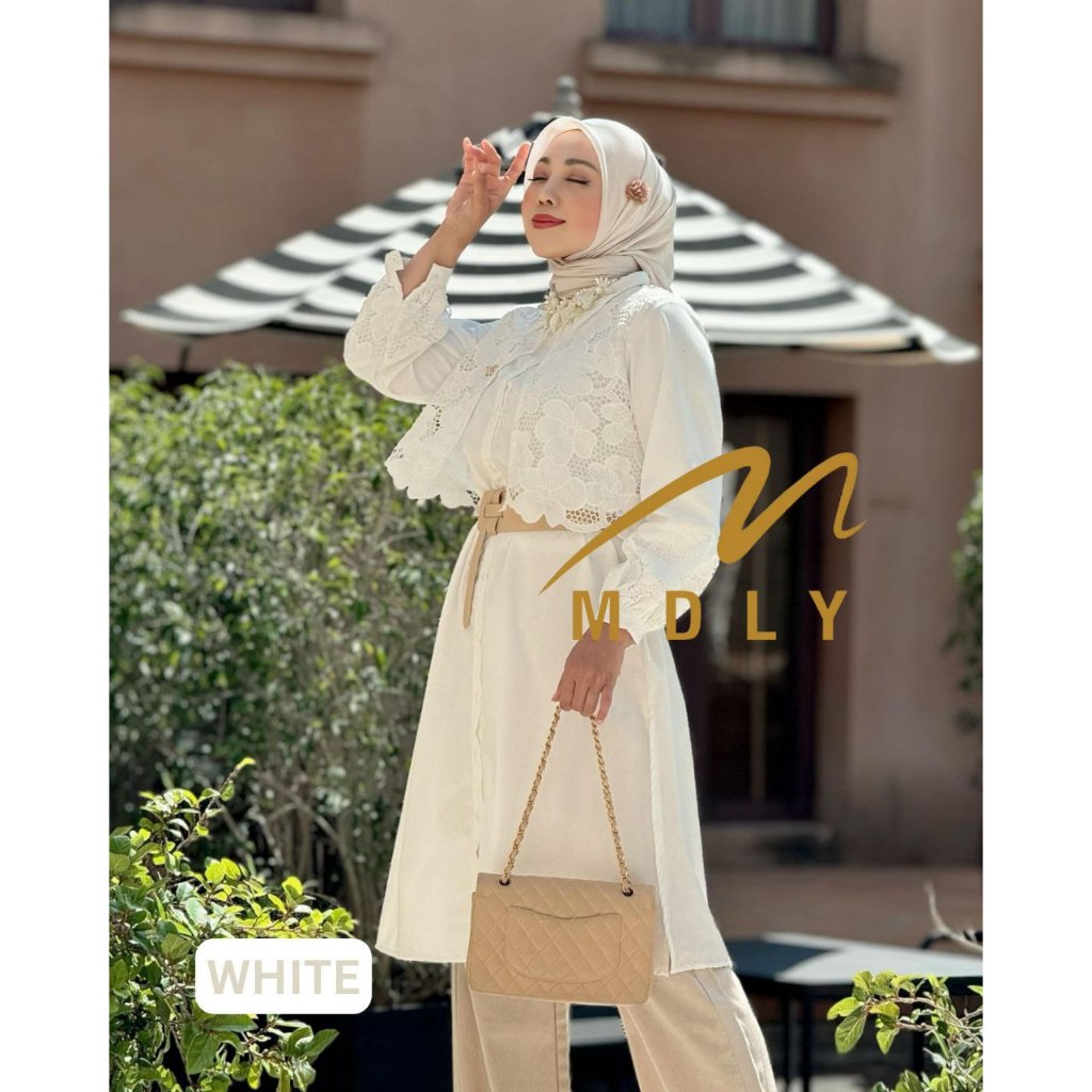 MDLY Baju Tunik atasan wanita/Long Tunik Premium with Exclusive Brocade/Windy Tunic series I by MDLY