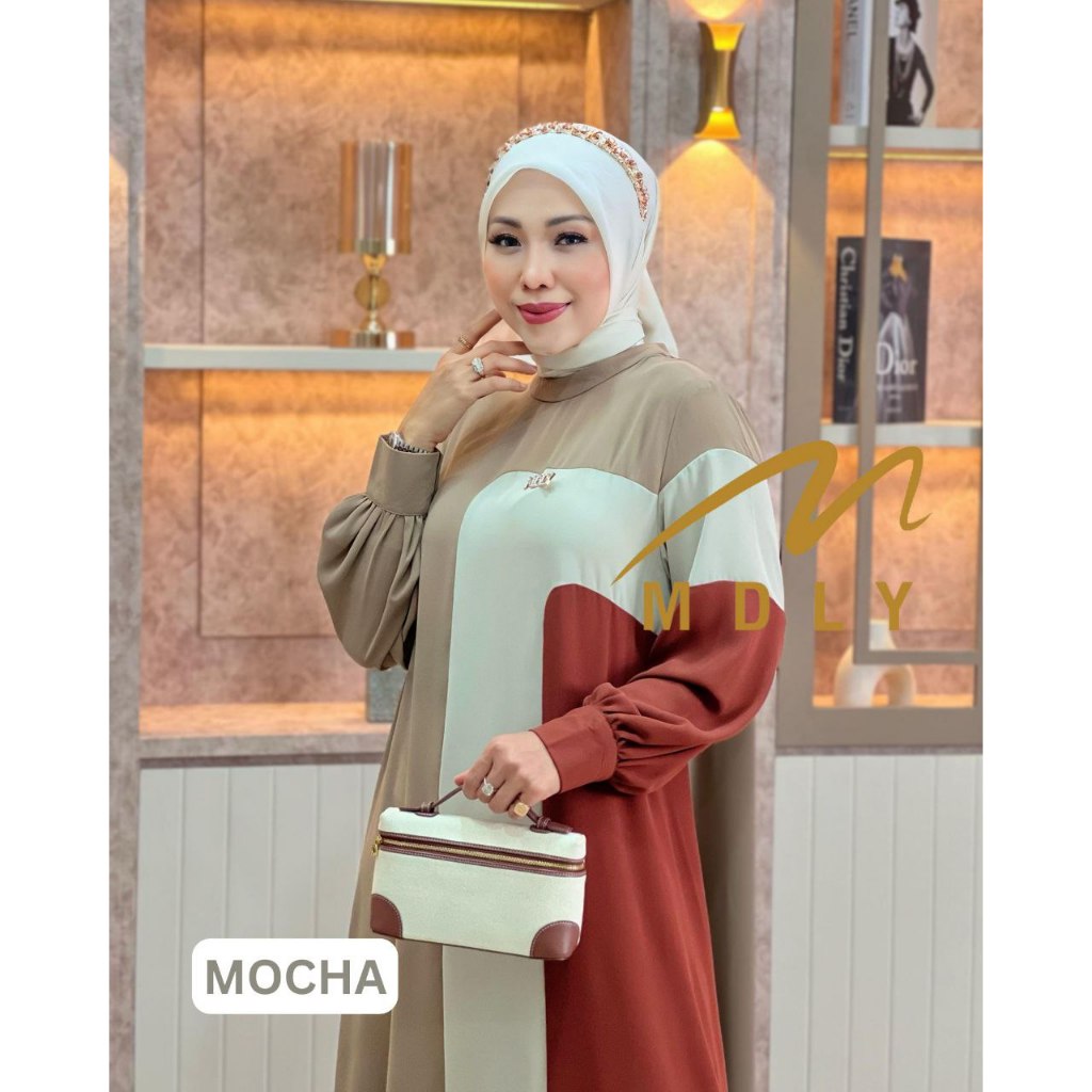 MDLY Baju Gamis Wanita Muslim/Gamis Polos/Gamis/Gamis Lebaran/Maezen Prive Dress by MDLY