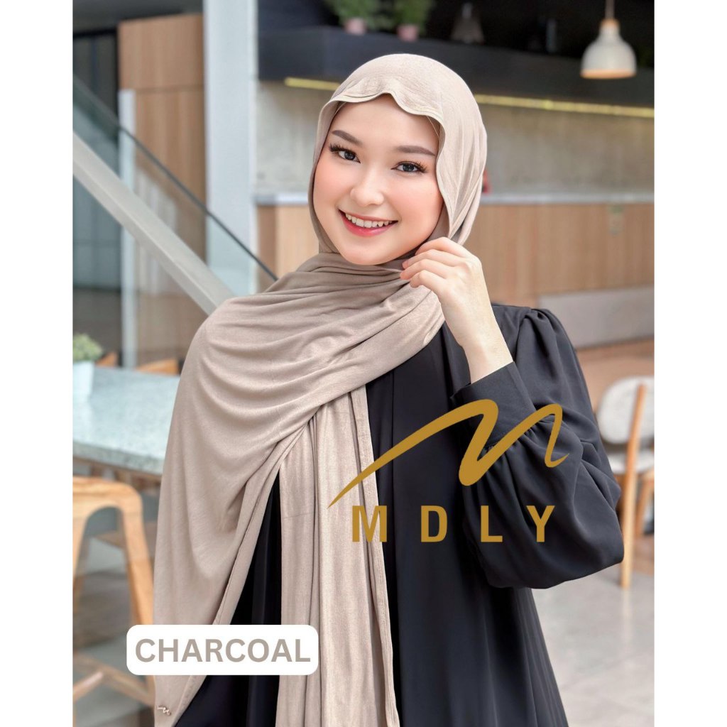 MDLY Hijab Pashmina Jilbab/Pashmina Rayon Polos Elegan/Pashmina Premium/Awra Pashmina by MDLY