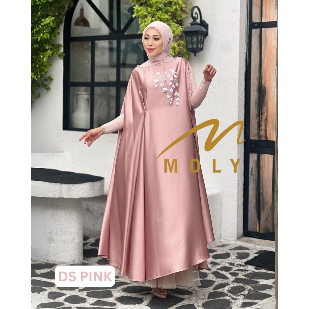 MDLY Baju Gamis Lebaran Wanita/Gamis Kaftan Mewah Premium/Gamis Raya/Shaqira kaftan by MDLY