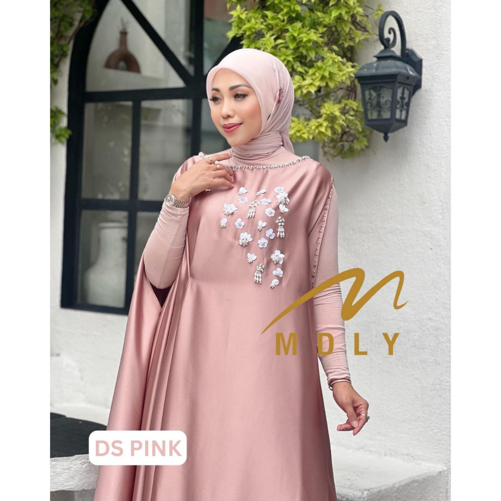 MDLY Baju Gamis Lebaran Wanita/Gamis Kaftan Mewah Premium/Gamis Raya/Shaqira kaftan by MDLY