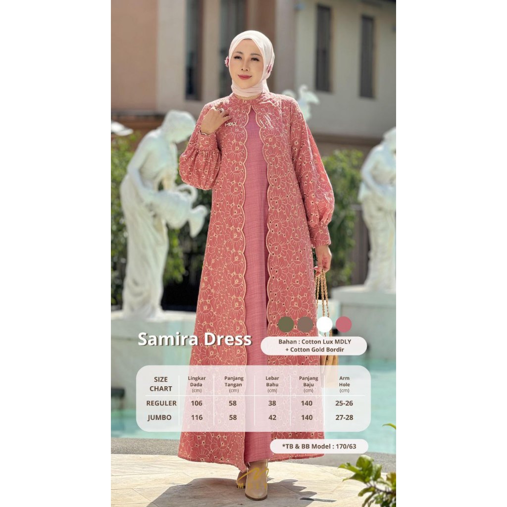 Samira Dress by MDLY Baju Gamis Wanita Muslim Baju Busana Dress