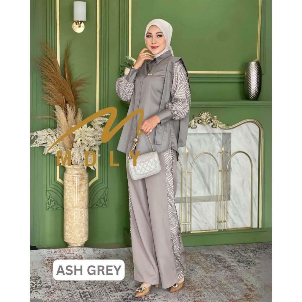MDLY Baju pakaian setelan wanita/One Set Celana/Setelan Bawahan Celana Casual/Leenda Set by MDLY