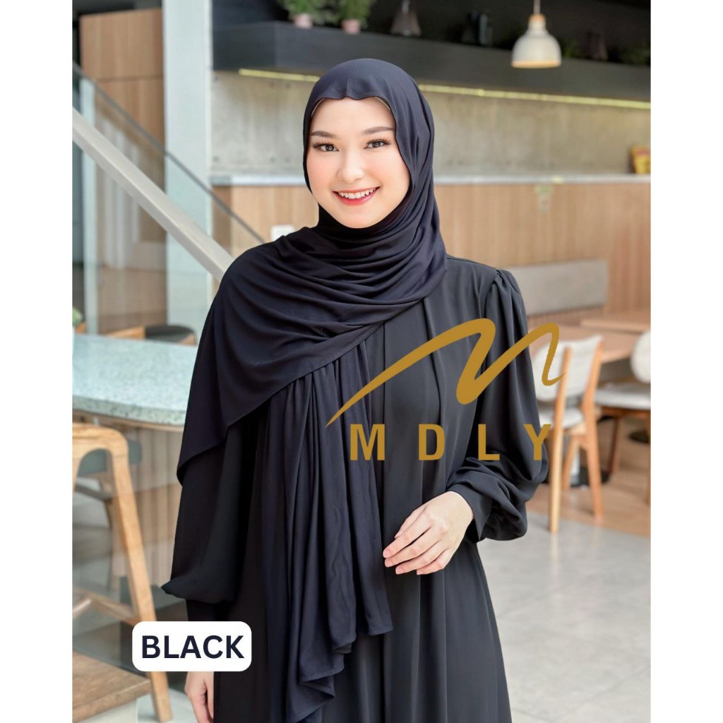 MDLY Hijab Pashmina Jilbab/Pashmina Rayon Polos Elegan/Pashmina Premium/Awra Pashmina by MDLY