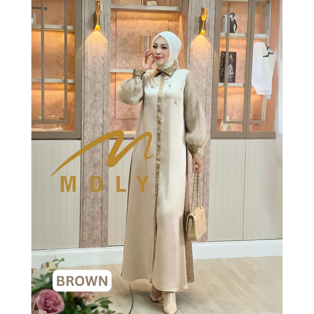 Aylin Dress by MDLY Baju Gamis Wanita Muslim Baju Busana Dress