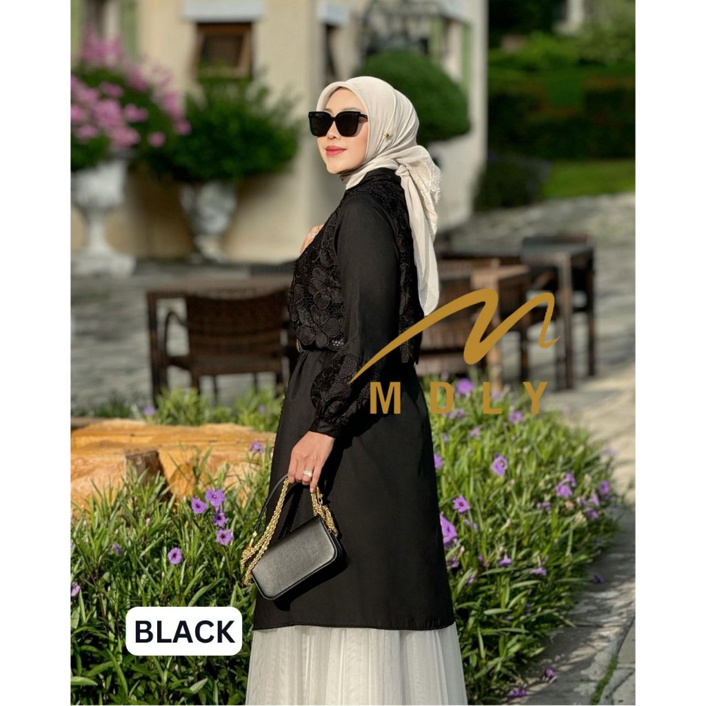 MDLY Baju Tunik atasan wanita/Long Tunik Premium with Exclusive Brocade/Windy Tunic series I by MDLY