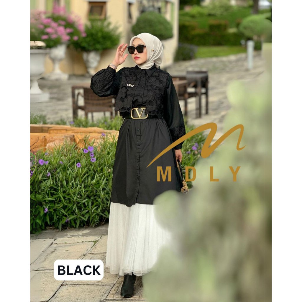 MDLY Baju Tunik atasan wanita/Long Tunik Premium with Exclusive Brocade/Windy Tunic series I by MDLY