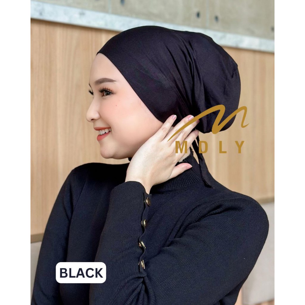 MDLY Ciput Hijab Inner Jillbab/Ciput Tali bahan Nyaman Adem/Awra Ciput Tali by MDLY