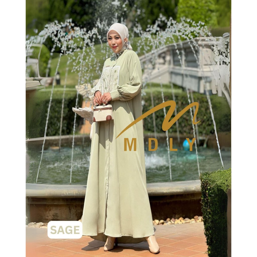 Haura Dress by MDLY Baju Gamis Wanita Muslim Baju Busana Dress