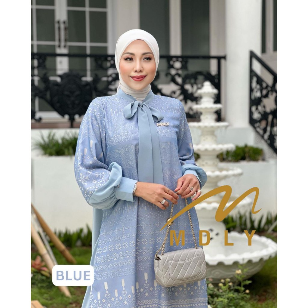 MDLY Baju busana gamis wanita muslim/Baju Gamis Premium Casual/Gamis Elegan/Aleeya Dress by MDLY