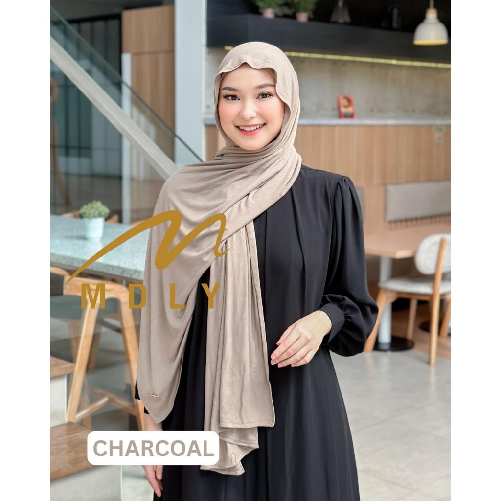 MDLY Hijab Pashmina Jilbab/Pashmina Rayon Polos Elegan/Pashmina Premium/Awra Pashmina by MDLY