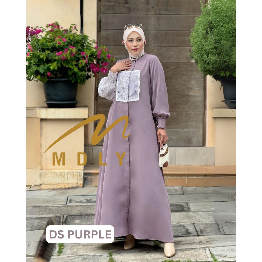Haura Dress by MDLY Baju Gamis Wanita Muslim Baju Busana Dress