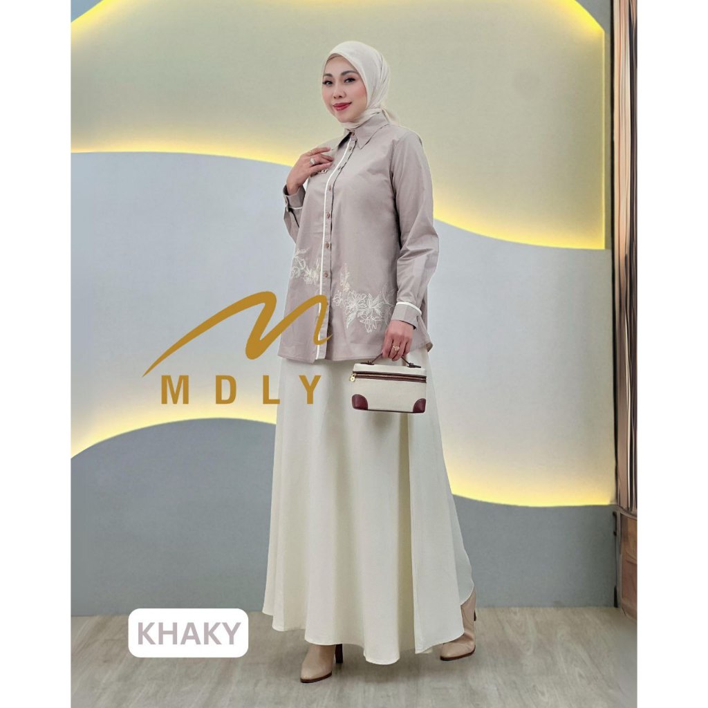 MDLY Baju Setelan Wanita Muslim/One Set Rok/Setelan Rok Wanita/Pamela Skirt Set by MDLY