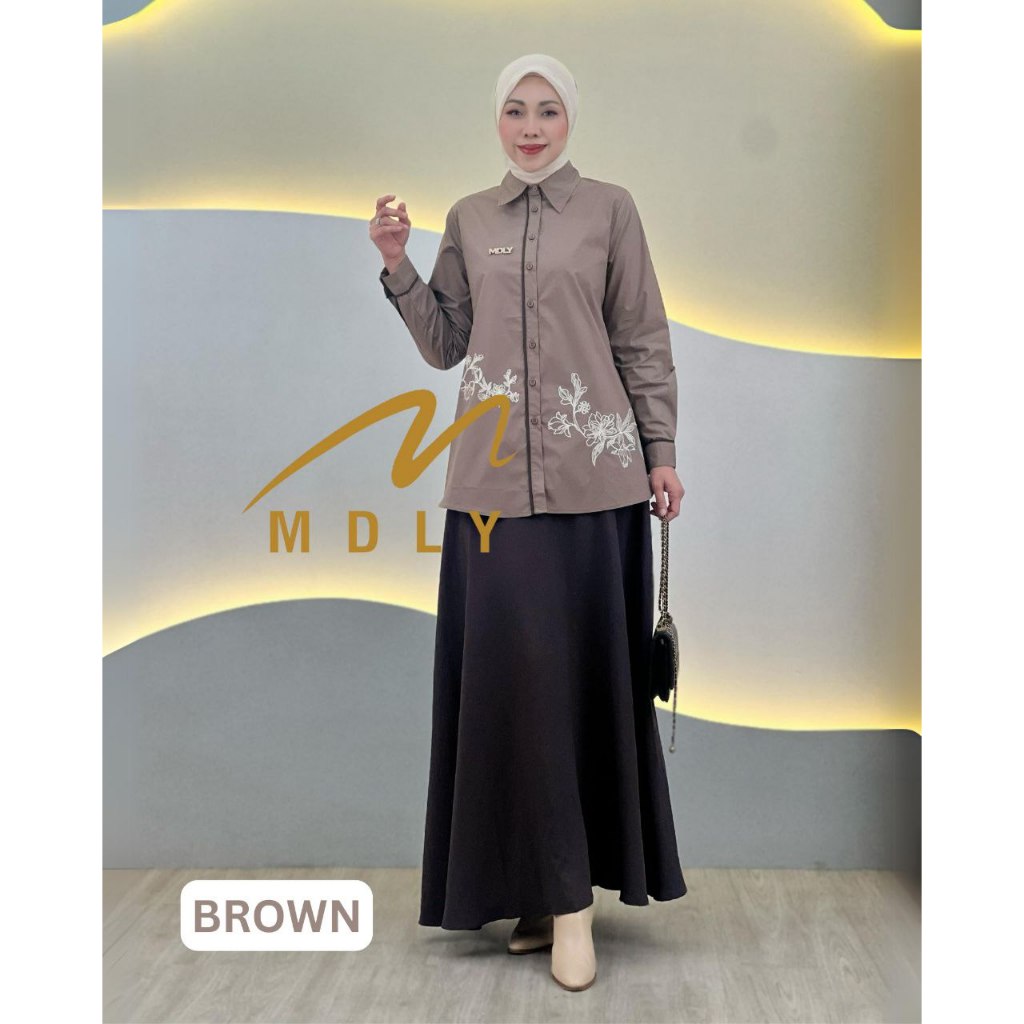 MDLY Baju Setelan Wanita Muslim/One Set Rok/Setelan Rok Wanita/Pamela Skirt Set by MDLY