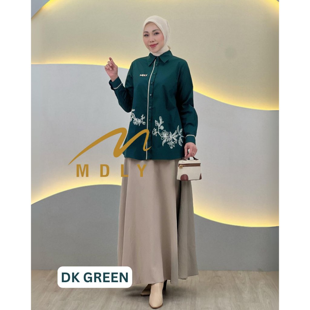 MDLY Baju Setelan Wanita Muslim/One Set Rok/Setelan Rok Wanita/Pamela Skirt Set by MDLY