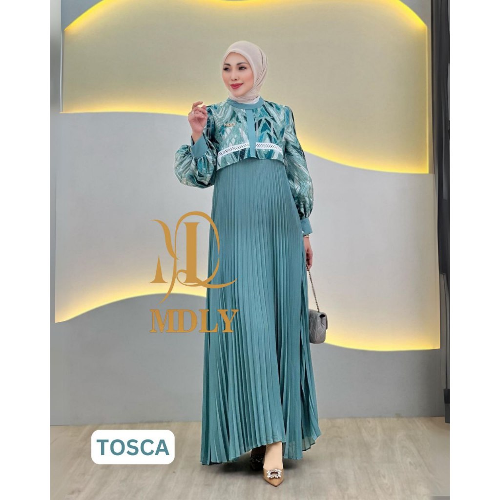 MDLY Baju Gamis Wanita Muslim/Gamis Elegan Premium Babydoll/Sanova Dress by MDLY