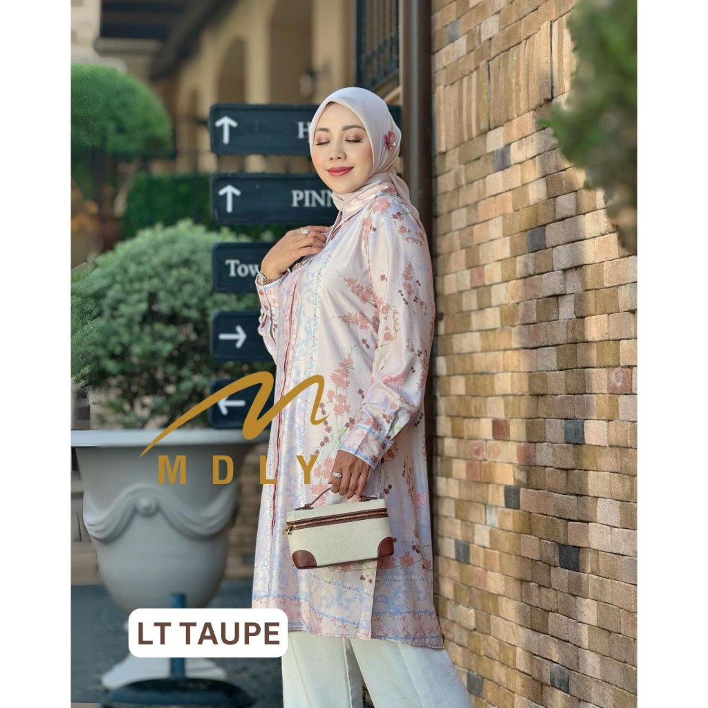 MDLY Baju kemeja atasan wanita muslim/Tunik Premium/Tunik Lebaran/Qyrane Tunic by MDLY