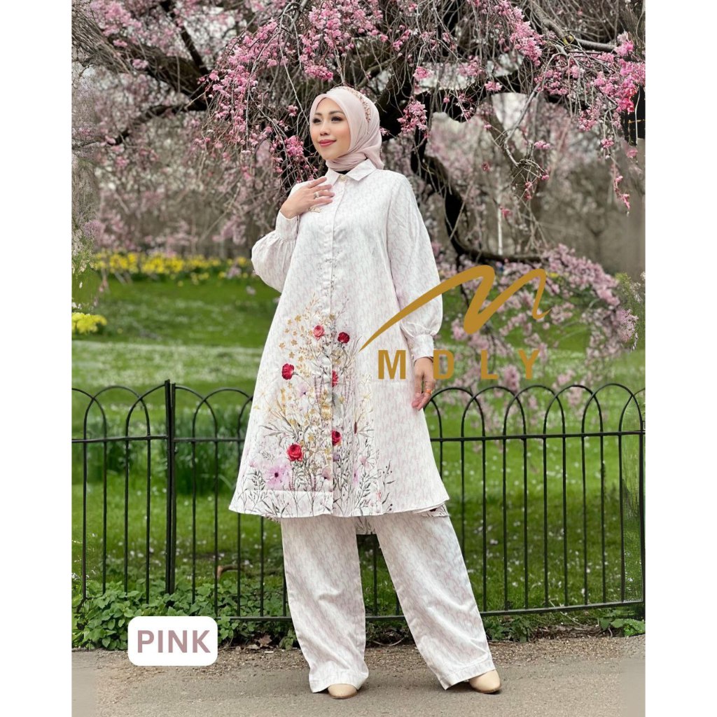 MDLY Baju setelan wanita/One Set Premium/One Set Lebaran/ Amarylist Monogram Set by MDLY