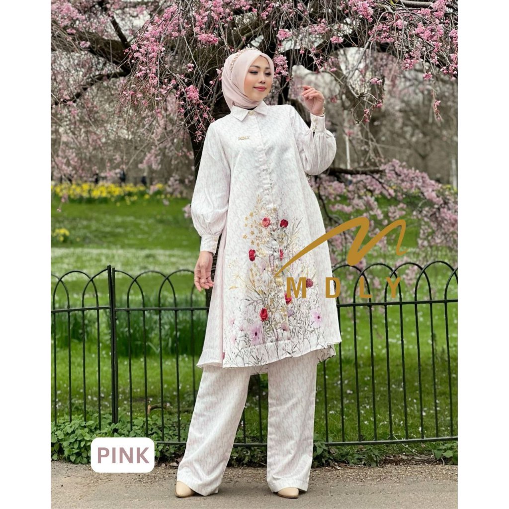 MDLY Baju setelan wanita/One Set Premium/One Set Lebaran/ Amarylist Monogram Set by MDLY